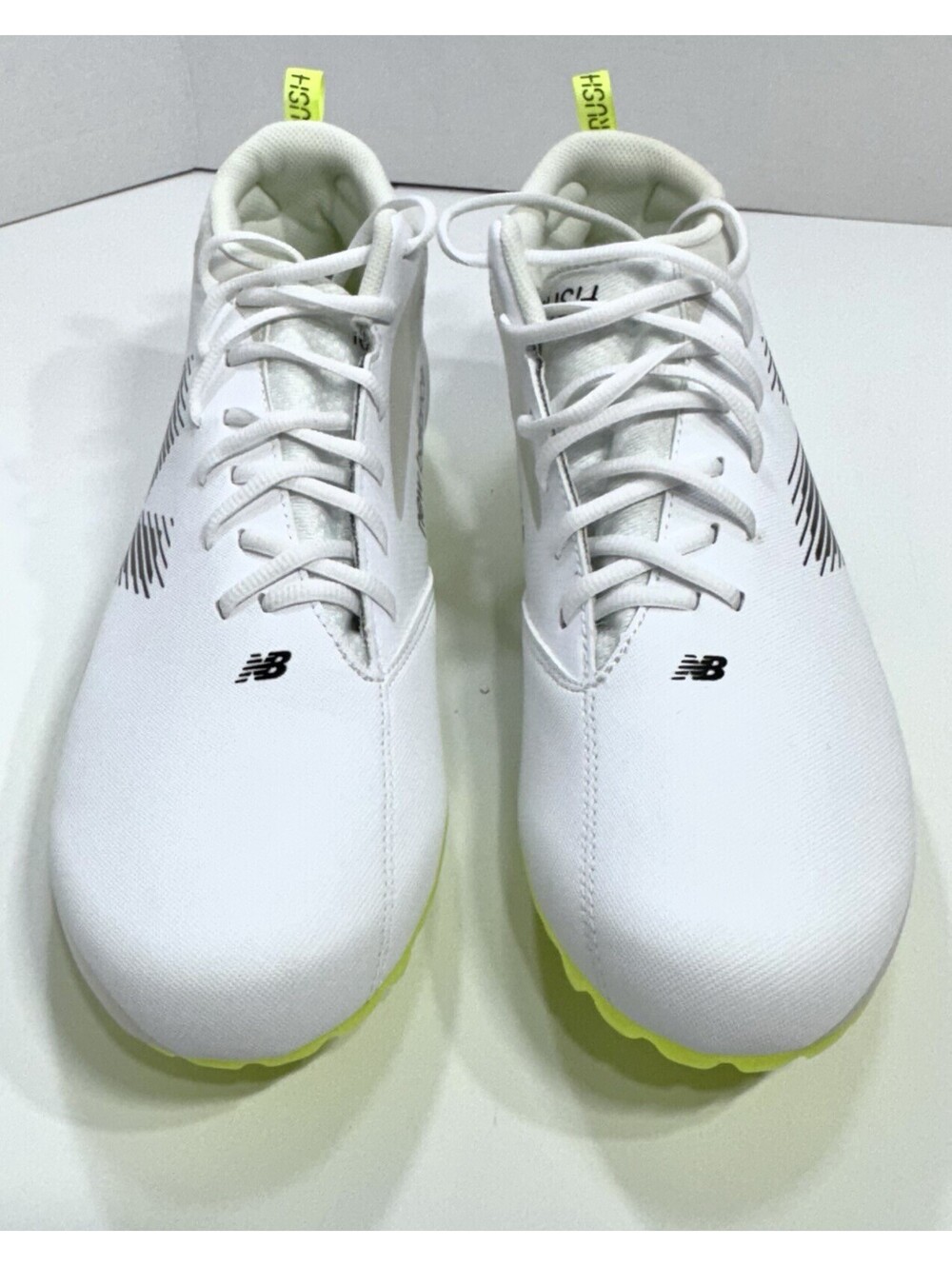 New Balance Rush V4 Mid Lacrosse Cleat White Size 11.5 Men’s - Picture 4 of 6